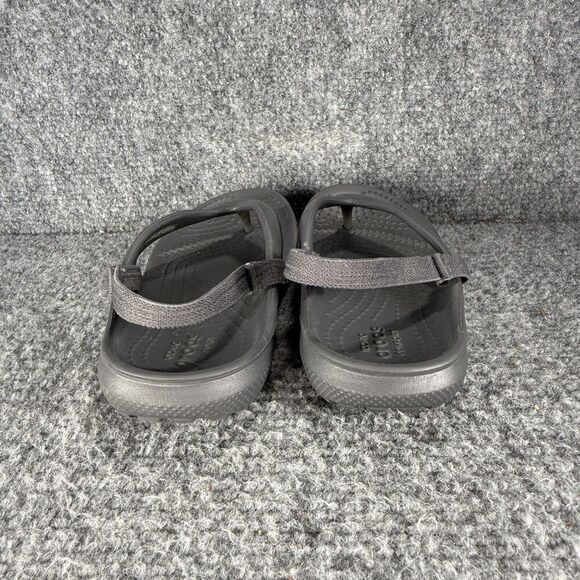 Crocs Flip Flop Sandals Toddler Kids 11 Gray Slingback Comfort Beach - Picture 5 of 10